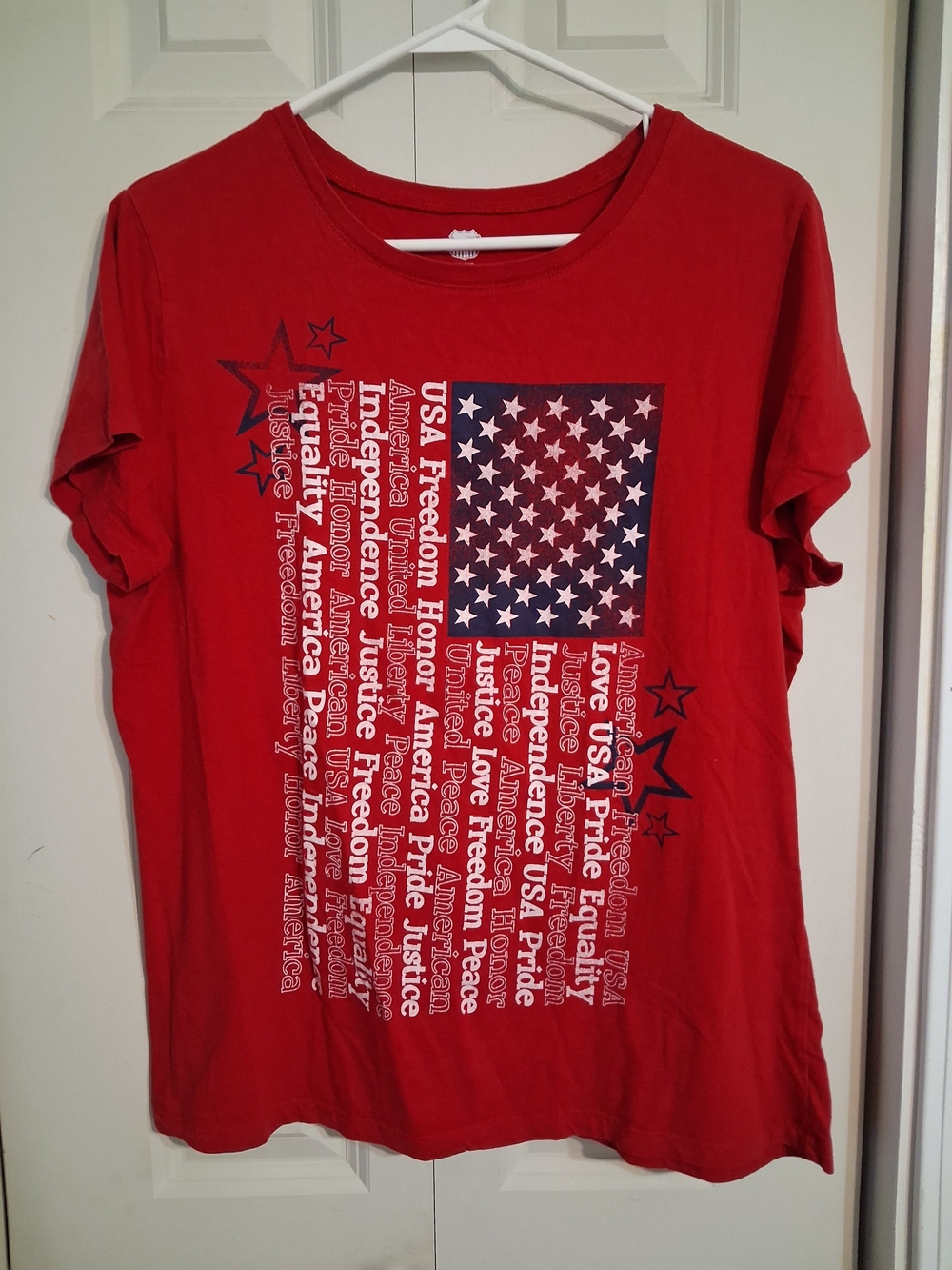 Red USA Flag Graphic Tee - Kids